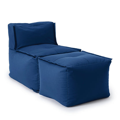 Lumaland Modulares Cord Sitzsack Sofa Set – Bean Bag Module mit EPS-Füllung, Weich, Indoor, Modern