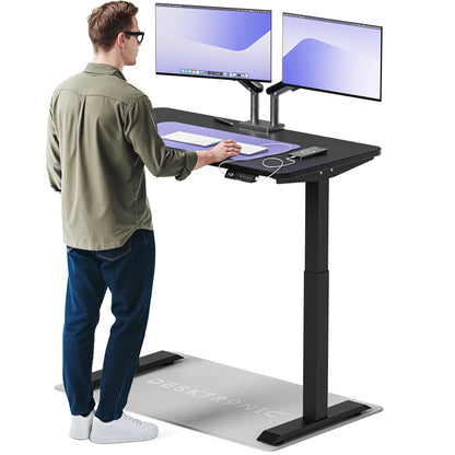 Desktronic HomeOne Elektrisch Höhenverstellbarer Schreibtisch, USB-Anschlüsse, Ergonomisch