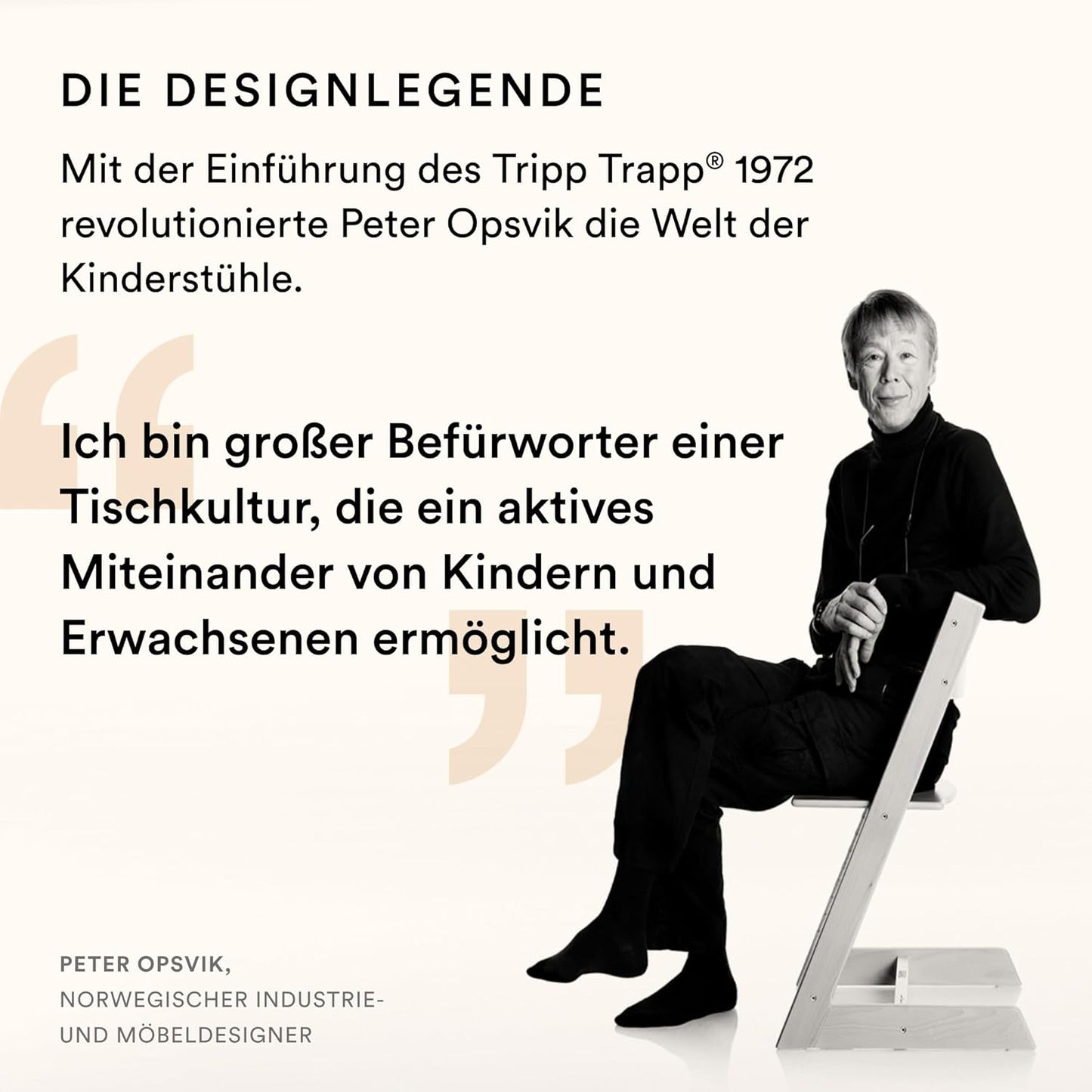 Stokke Tripp Trapp Hochstuhl – Mitwachsend, Verstellbar, Mit Baby Set, weiß