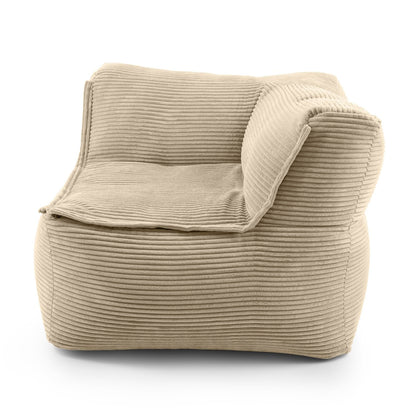 Lumaland Modulares Cord Sitzsack Sofa Set – Bean Bag Module mit EPS-Füllung, Weich, Indoor, Modern