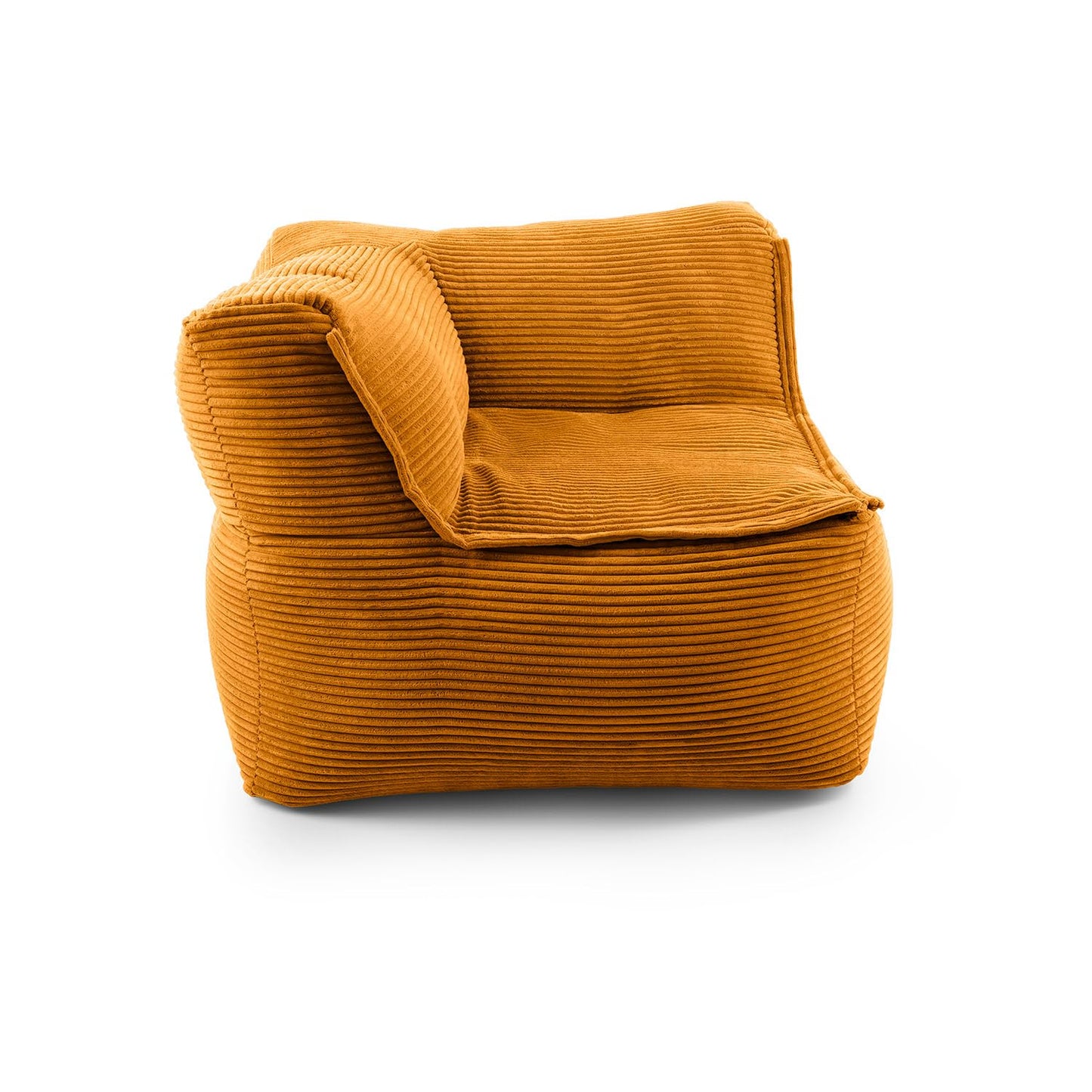 Lumaland Modulares Cord Sitzsack Sofa Set – Bean Bag Module mit EPS-Füllung, Weich, Indoor, Modern