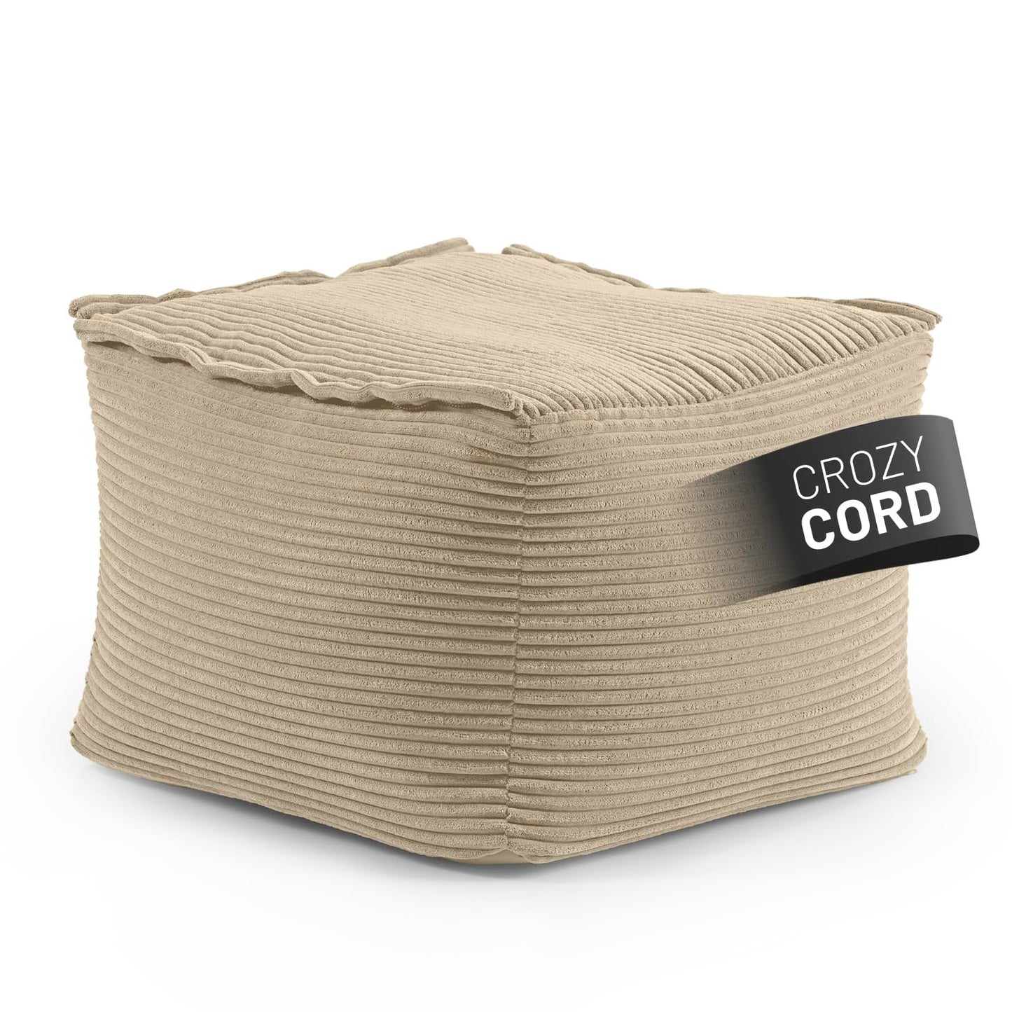 Lumaland Modulares Cord Sitzsack Sofa Set – Bean Bag Module mit EPS-Füllung, Weich, Indoor, Modern