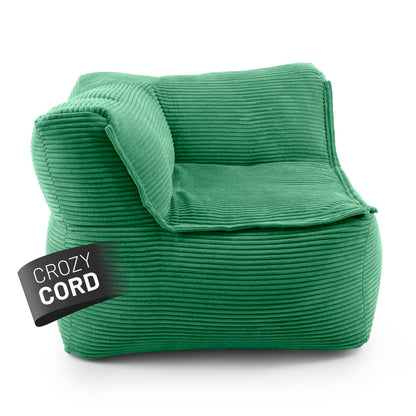 Lumaland Modulares Cord Sitzsack Sofa Set – Bean Bag Module mit EPS-Füllung, Weich, Indoor, Modern