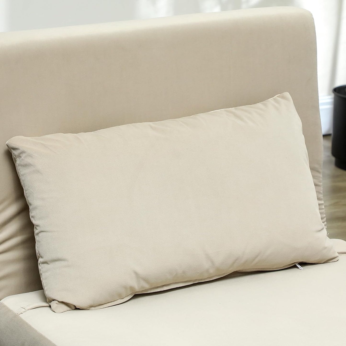 HOMCOM 3-in-1 Schlafsessel Beige – Klappsofa mit Bettfunktion & verstellbarer Rückenlehne