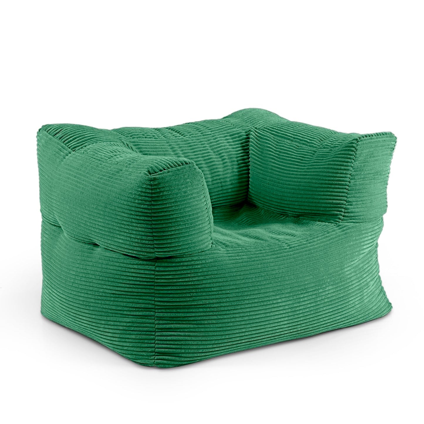 Lumaland Modulares Cord Sitzsack Sofa Set – Bean Bag Module mit EPS-Füllung, Weich, Indoor, Modern
