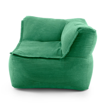 Lumaland Modulares Cord Sitzsack Sofa Set – Bean Bag Module mit EPS-Füllung, Weich, Indoor, Modern