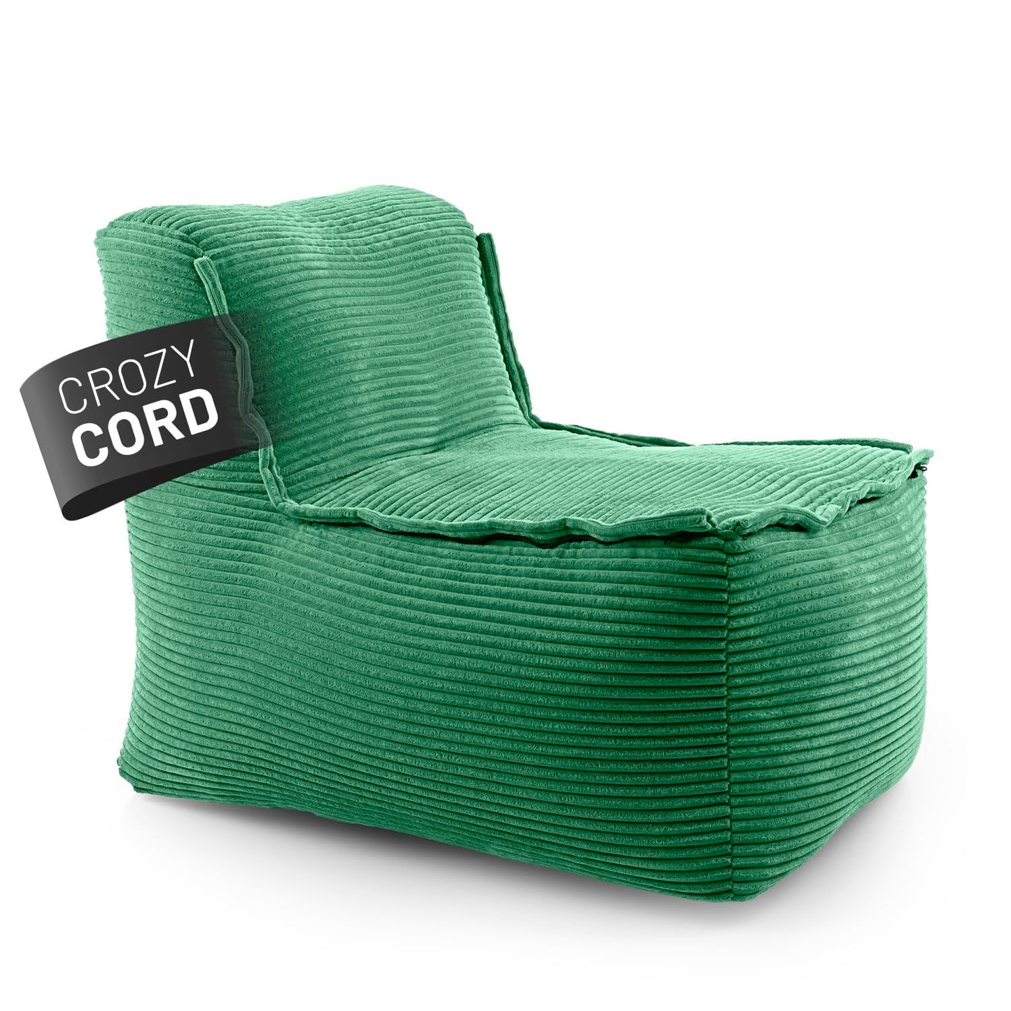 Lumaland Modulares Cord Sitzsack Sofa Set – Bean Bag Module mit EPS-Füllung, Weich, Indoor, Modern