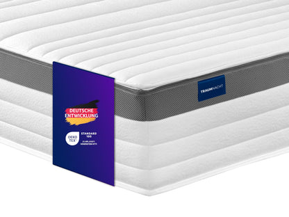 Traumnacht 7-Zonen Tonnentaschenfederkernmatratze, Orthopädisch, Öko-Tex, Premiumhöhe