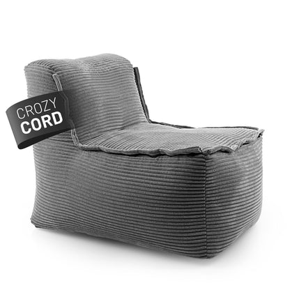 Lumaland Modulares Cord Sitzsack Sofa Set – Bean Bag Module mit EPS-Füllung, Weich, Indoor, Modern