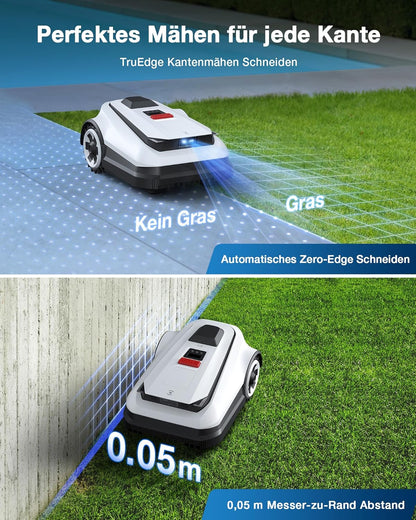 ECOVACS Goat A1600 RTK Mähroboter, 1600m², 330mm Schnitt, LiDAR RTK+Vision, 50% Steigung, Ohne Kabel